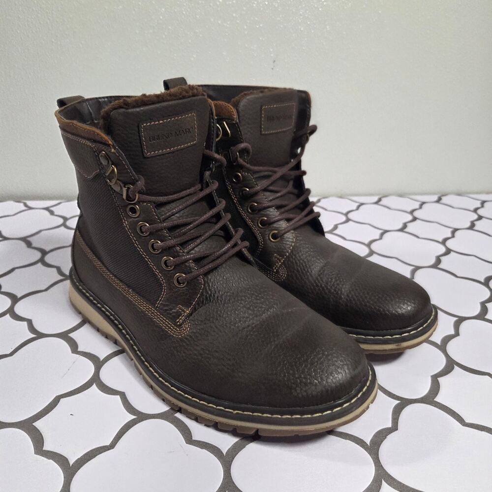 Bruno Marc Men's Warm Fur Oxford Dress Chukka Boots sz 8.5